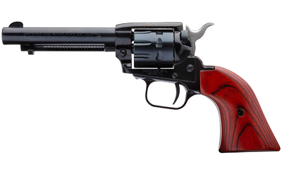 Heritage Mfg RR22999MB4 Rough Rider 22 LR 22 WMR 9 Shot, 4.75" Black Steel Barrel, Black Zinc Alloy Frame, Black Cylinder, Cocobolo Grip, Hammer/Thumb Safety, Exposed Hammer