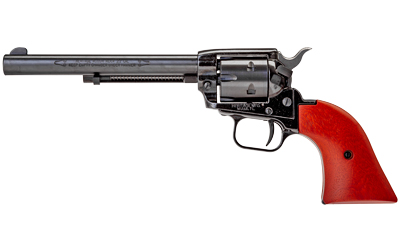 Heritage Mfg RR22MB6 Rough Rider 22 LR 22 WMR 6 Shot, 6.50" Black Steel Barrel, Black Zinc Alloy Frame, Black Cylinder, Cocobolo Grip, Hammer/Thumb Safety, Exposed Hammer