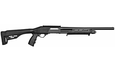 JTS Shotgun X12PT X12PT 12 Gauge Pump 2.75" 4+1 18.56" Black Barrel, Black Receiver w/Picatinny Rail, Black Synthetic Stock, Black Polymer Grip