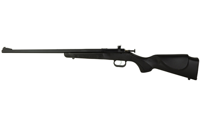 Crickett KSA2280 Youth 22 WMR 1rd 16.12" Blued Barrel & Receiver, Fixed Front/Adjustable Rear Peep Sights, Black Synthetic Stock w/11.5" LOP, Rebounding Firing Pin Safety