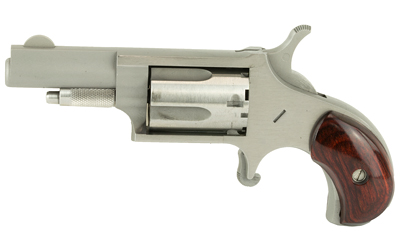 North American Arms 22LLR Mini-Revolver 22 LR 5 Shot 1.63" Stainless Steel Barrel, Frame & Cylinder, Rosewood Birdshead Grip Exposed Hammer