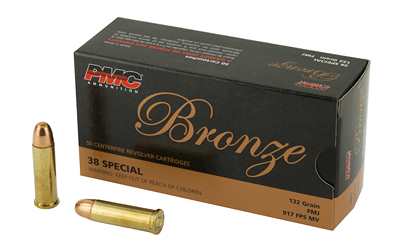PMC Bronze Handgun Ammunition .38 Spl 132 gr. FMJ 917 fps 50/ct