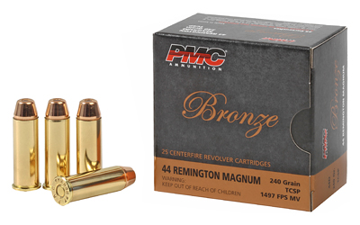 PMC Bronze Handgun Ammunition .44 Mag 240 gr TCSP 1497 fps 25/ct