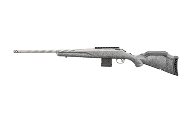 Ruger 46909 American II  Full Size 223 Rem 10+1 20" Gun Metal Gray Cerakote Spiral Fluted Threaded Barrel & Alloy Steel Receiver w/Picatinny Rail, Gray Splatter Adj LOP Synthetic Stock