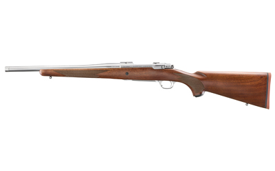 Ruger 67105 Hawkeye Hunter 6.5 Creedmoor 4+1 16.60" Satin Threaded Barrel, Satin Stainless Steel Receiver w/Integral Scope Mount, American Walnut Fixed Stock, Right Hand