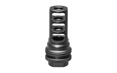 SilencerCo AC858 ASR Muzzle Brake Black Steel with 3/4"-24 tpi Threads for 338 Cal