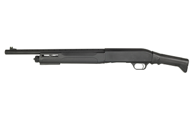 Tokarev USA 21000430 TSP 12 Gauge Pump 3" 4+1 18.50" Black Heat Shield Barrel, Black Drilled & Tapped Aluminum Receiver, Fixed Black Synthetic Stock