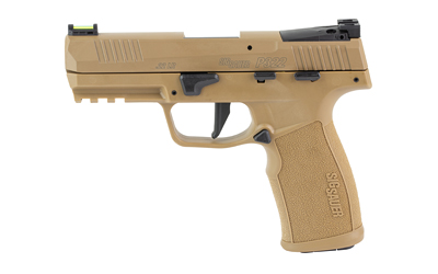 Sig Sauer 322CCAS P322 Compact Frame 22 LR 20+1 4" Black Threaded Barrel, Coyote Tan Cerakote Optic Ready/Serrated Slide, Coyote Tan Polymer Frame w/Picatinny Rail, Polymer Grip, Ambidextrous