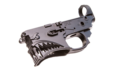 Sharps Bros SBLR01 Hellbreaker Stripped Lower Multi-Caliber Black Anodized Finish 7075-T6 Aluminum Material Compatible w/Mil-Spec AR-15 Internal Parts