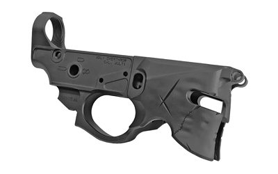 Sharps Bros SBLR07 Overthrow Stripped Lower Multi-Caliber Black Anodized Finish 7075-T6 Aluminum Compatible w/Mil-Spec Ar-15 Internal Parts