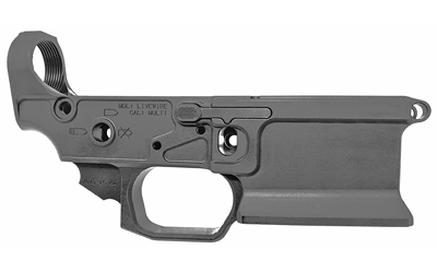 Sharps Bros SBLR08F Livewire Stripped Lower Multi-Caliber 7075-T6 Aluminum w/Black Anodized Finish Compatible w/Mil-Spec Internal Parts