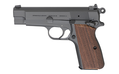 Springfield Armory HP9204 SA-35 Compact 9mm Luger 15+1 4" Stainless Steel Barrel, Black Carbon Steel Serrated Slide & Frame, Checkered Walnut Grip