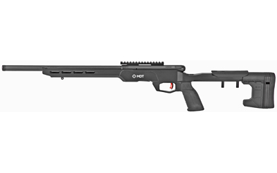 Savage Arms 70848 B Series Precision Full Size 17 HMR 10+1 18" Black Heavy Threaded Barrel, Matte Black Picatinny Rail Carbon Steel Receiver, Matte Black Aluminum MDT ACC Chassis, Black Polymer Grips