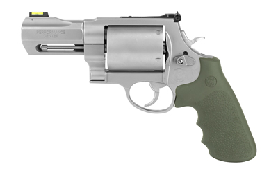 Smith & Wesson 170350 PC Model 460 XVR X-Large 460 S&W Mag 5 Shot 3.50" Stainless Steel Barrel, Stainless Cylinder, Matte Silver Stainless Steel Frame, Black Finger Grooved Grip, Teardrop Hammer