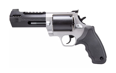 Taurus 2500055RH Raging Hunter Large Frame 500 S&W Mag 5rd 5.12" Matte Black Ported/Target Crown Barrel, Matte Black Oxide Cylinder, Matte Stainless Stainless Steel Frame, Black Rubber Grip