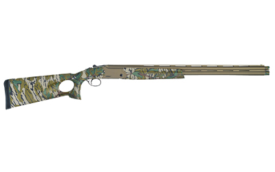 TriStar 30520 Upland Hunter 20 Gauge Break Open 3" 2rd 26" Bronze Cerakote Over/Under Vent Rib Barrel, Bronze Cerakote Engraved Receiver, Thumbhole Mossy Oak Green Leaf Synthetic Stock