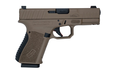 TriStar 85772 Apoc 9mm Luger 15+1 4.02" Black Steel Barrel, Flat Dark Earth Cerakote Serrated Steel Slide & Polymer Frame w/Accessory Rail, Textured Grip