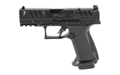 Walther Arms 4796040 PDP F-Series Pro 9mm Luger 18+1 4" Black Steel Barrel, Black Serrated/Optic Ready Steel Slide, Black Polymer Frame w/Picatinny Rail, Medium Backstrap Grip