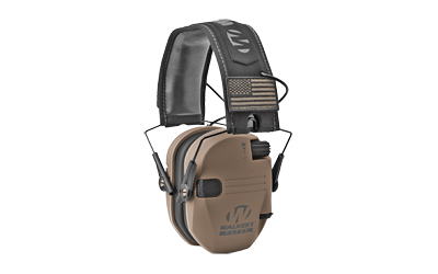 Walker's GWPRSEMPAT Razor Patriot Slim Muff 23 dB Over the Head Flat Dark Earth/Black Polymer