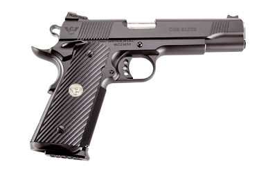 Wilson Combat CQBEFS45A CQB Elite 45 ACP 8+1 5" Stainless Match Grade Barrel, Black Serrated Carbon Steel Slide, Black Carbon Steel Frame w/Beavertail, Black G10 Starburst Grip