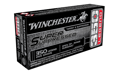 Winchester Super Suppressed Rifle Ammunition .350 Legend 255 gr. OT 1060 fps 20/ct