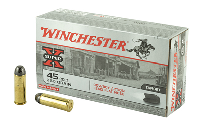Winchester Ammo USA45CB Super X Cowboy Action 45Colt 250gr Lead Flat Nose 50 Per Box/10 Case