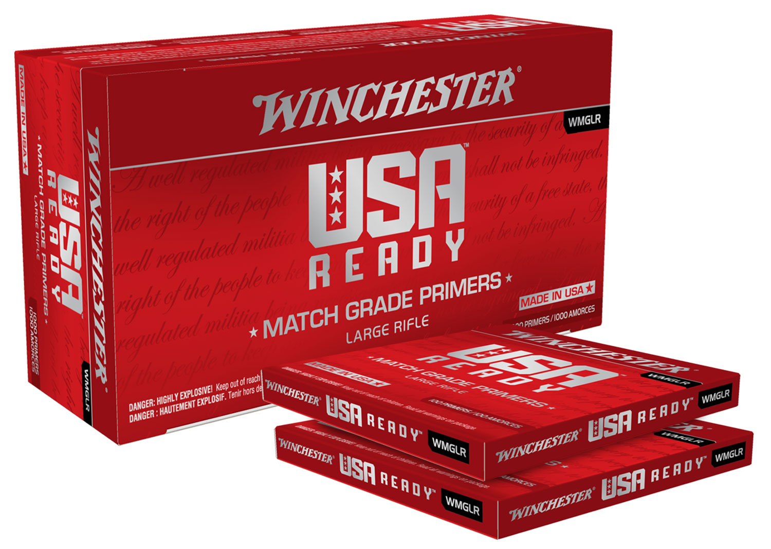 Winchester Ammo WMGLR Centerfire Large Rifle 1000 Per Box/5 Case