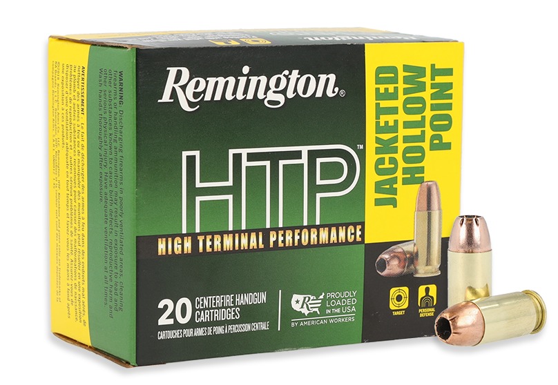 Remington Ammunition 21453 HTP 45ACP 185gr Jacketed Hollow Point 20 Per Box/25 Case