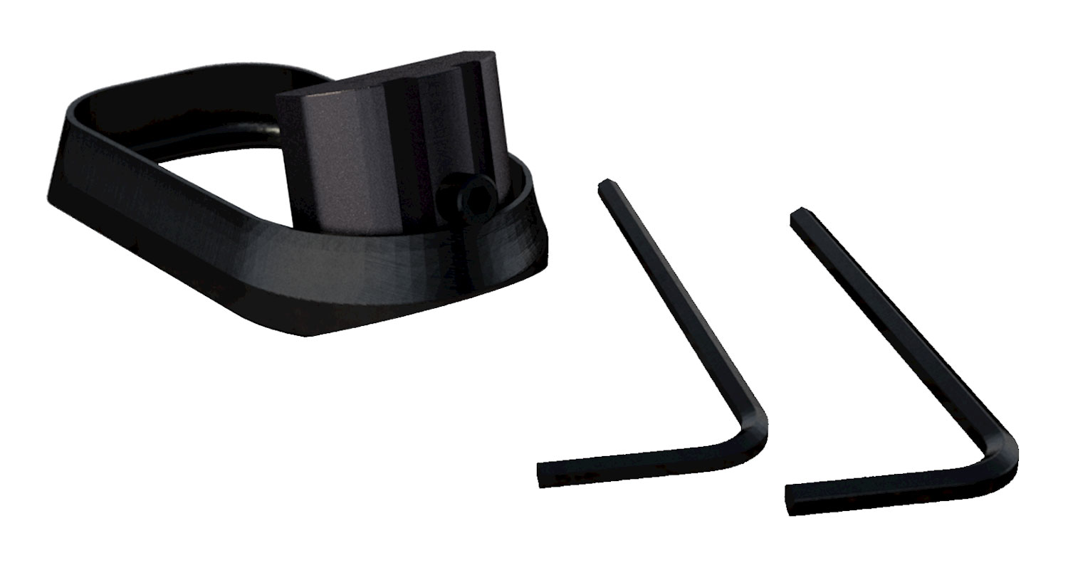 Rival Arms RA70G211A Two Piece Magwell made of Aluminum with Anodized Black Finish for Glock 19 Gen4