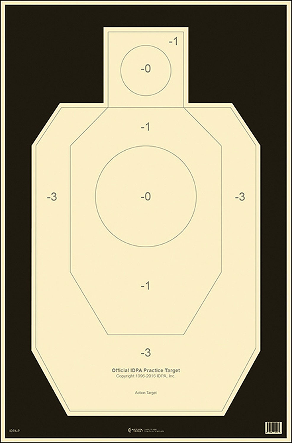 Action Target Officially Licensed IDPA Practice Target - Pur view 2