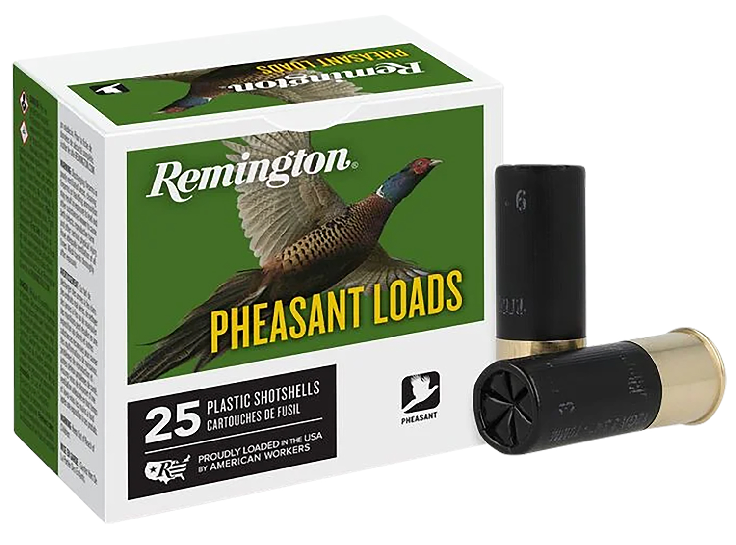 Remington Pheasant Loads Shotshells 12ga 2-3/4 in 3-3/4 dr 1-1/4oz #6 1330 fps 25/ct