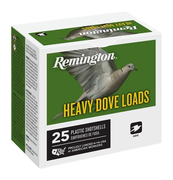 Remington Ammunition 28757 Heavy Dove Loads 12Gauge 2.75" 1 1/8oz 8Shot 25 Per Box/10 Case