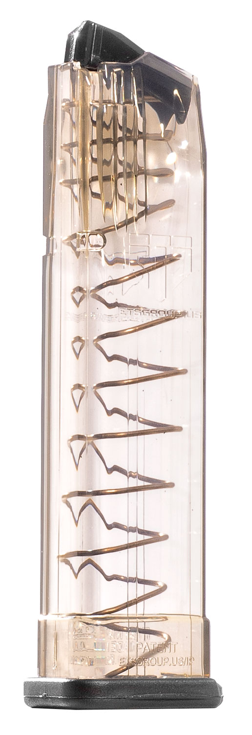 ETS Group SW9MP21 Pistol Mags 21rd 9mm Luger for S&W M&P (Except Shield Variant) Clear Detachable