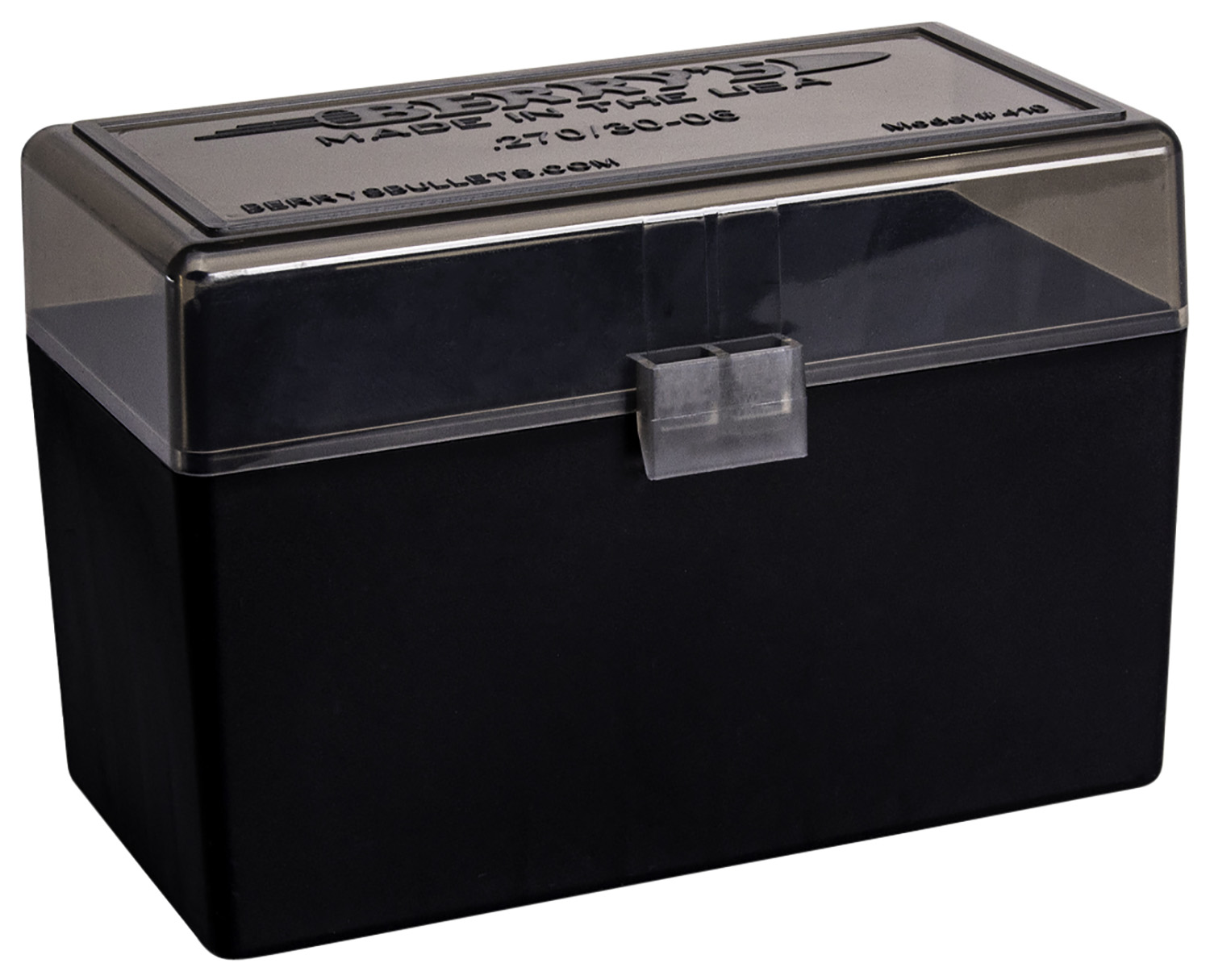 Berry's 32019 Ammo Box 270Win/30-06Springfield Smoke/Black Polypropylene 50rd