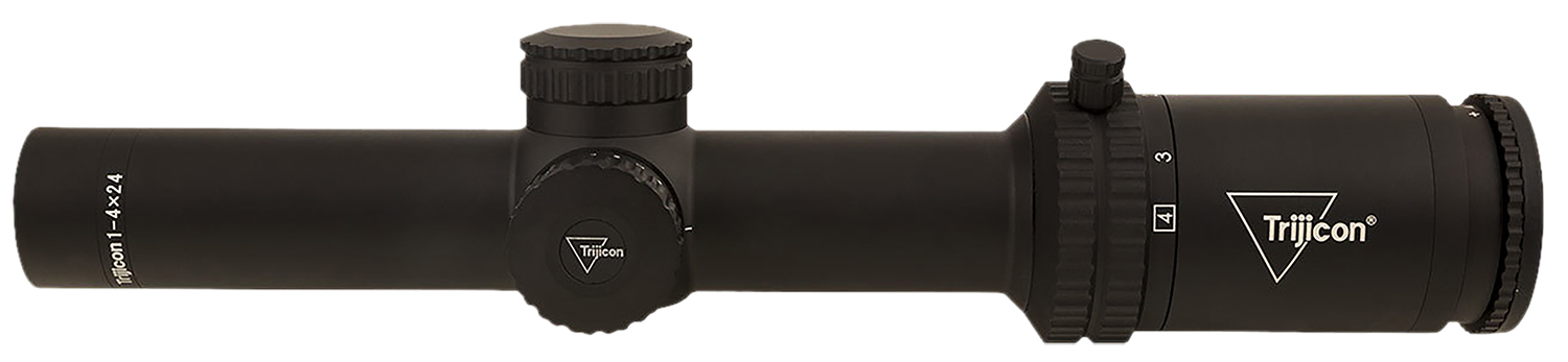 Trijicon 2900011 Credo Matte Black 1-4x24mm 30mm Tube LED Illuminated Red MRAD Ranging Reticle