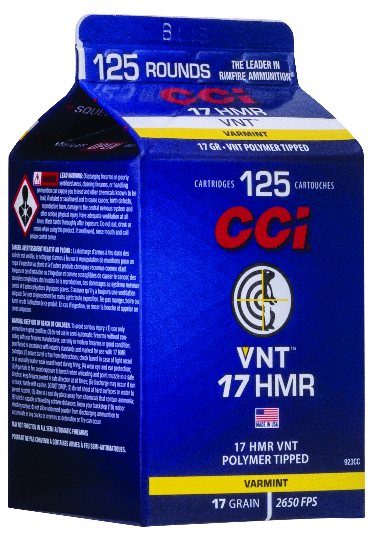 CCI Ammunition CCI 17HMR 17GR VNT 125RD 17 HMR - Purple Moun view 4