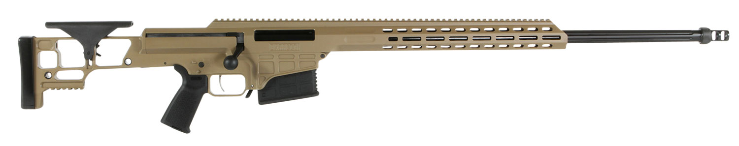 Barrett 18503 MRAD 338 Lapua Mag 26" 10+1 Flat Dark Earth Cerakote Flat Dark Earth Fixed Adjustable Comb Stock Black Polymer Grip Right Hand