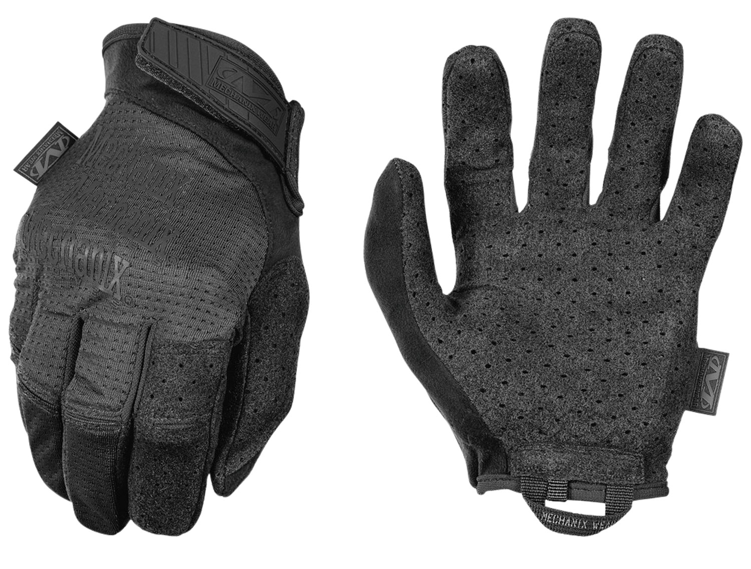 Mechanix Wear MSV55010 Specialty Vent Covert Black Suede Large Velcro Closure