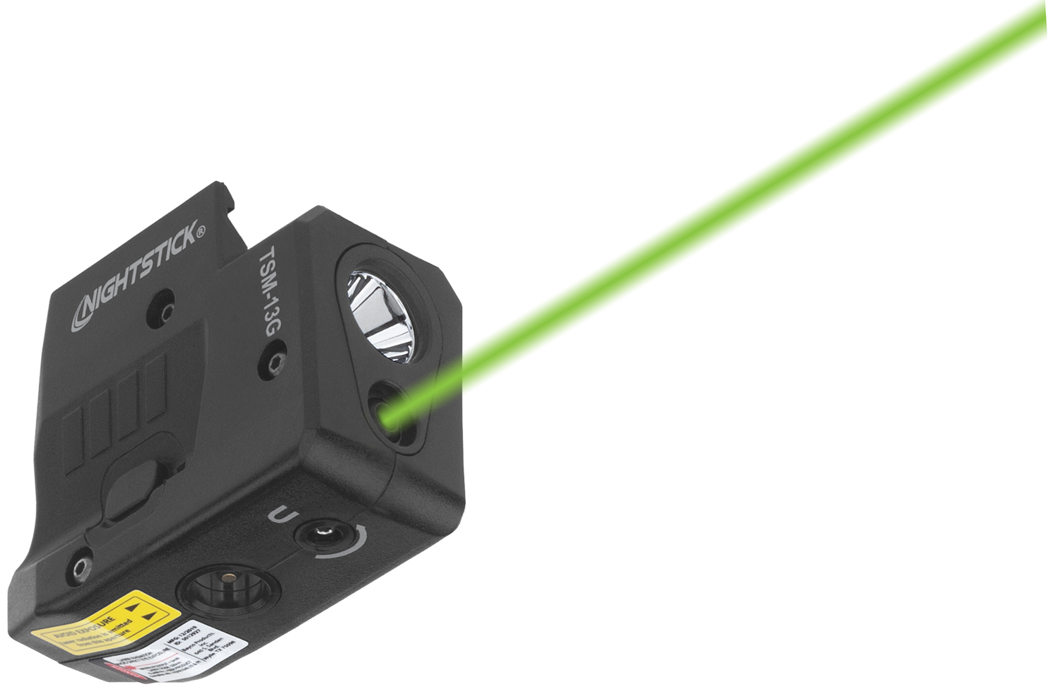 Nightstick Rechargeable Sub-Compact Weapon-Mounted Light w/Green Laser (Fits Sig P365) 150 Lumens