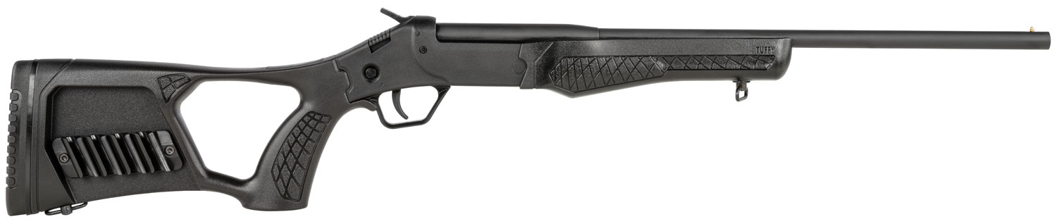 Rossi SSP1BK Tuffy Single Shot Youth 410 Gauge Break Open 3" 1rd 18.50" Matte Black Barrel, Matte Black Steel Receiver, Black Synthetic Thumbhole Stock w/Shell Holder, Right Hand