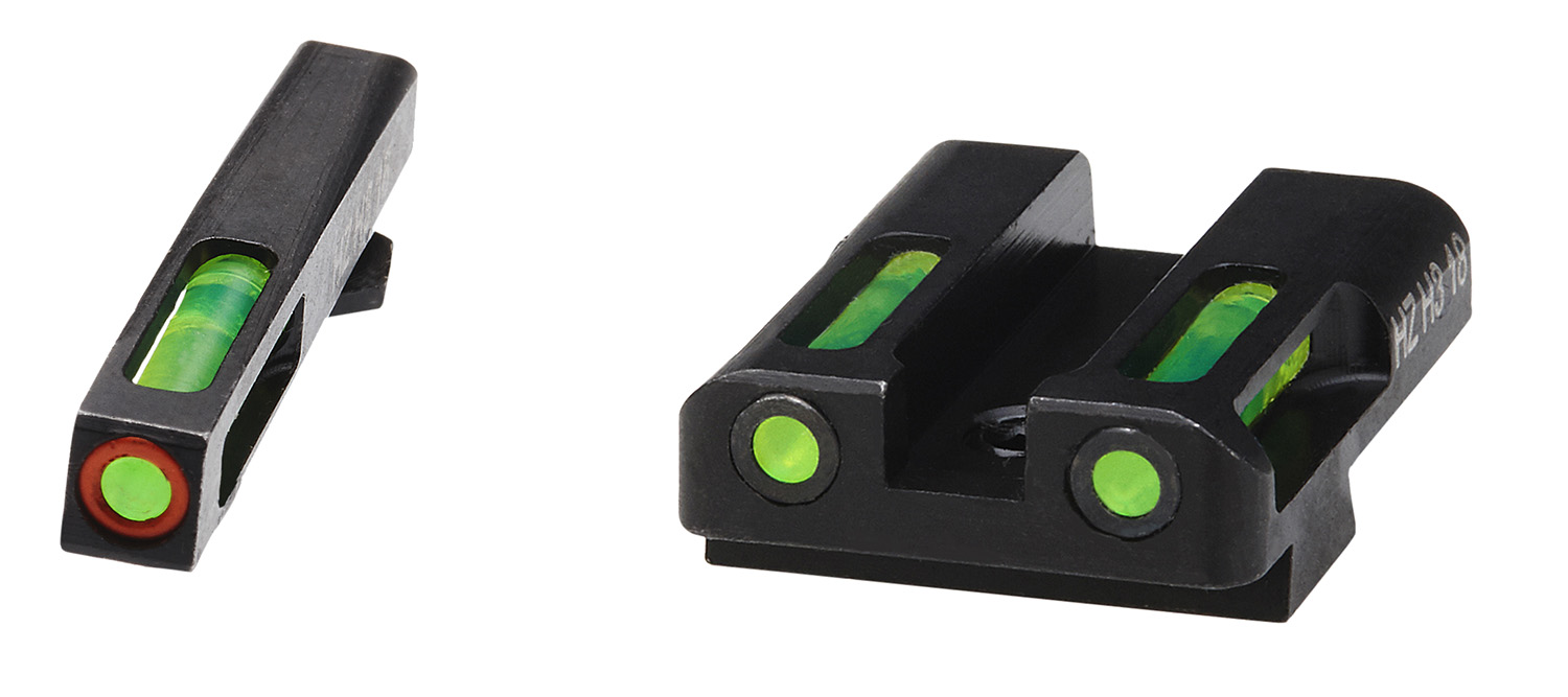 HIVIZ LiteWave H3 sight Green LitePipe/orange front ring fits Glock Models Chambered in 9mm Luger 40 S&W and .357 Sig