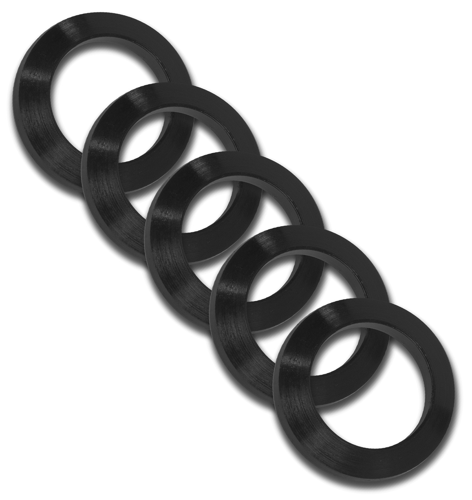 GrovTec US Inc GTHM320 Crush Washer 308 Cal Black Nitride Steel 5/8"-24 tpi Rifle 5 Per Pack