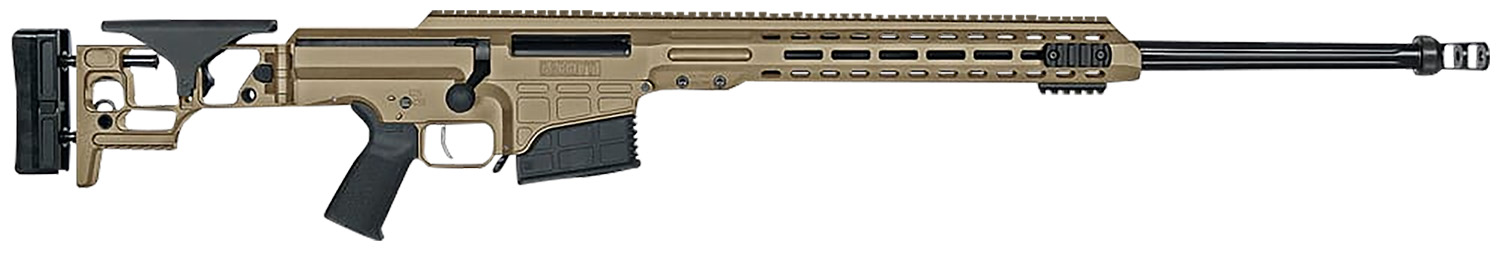 Barrett 18479 MRAD 338 Lapua Mag 26" 10+1 Flat Dark Earth Cerakote Flat Dark Earth Folding with Adjustable LOP Stock Black Polymer Grip Right Hand