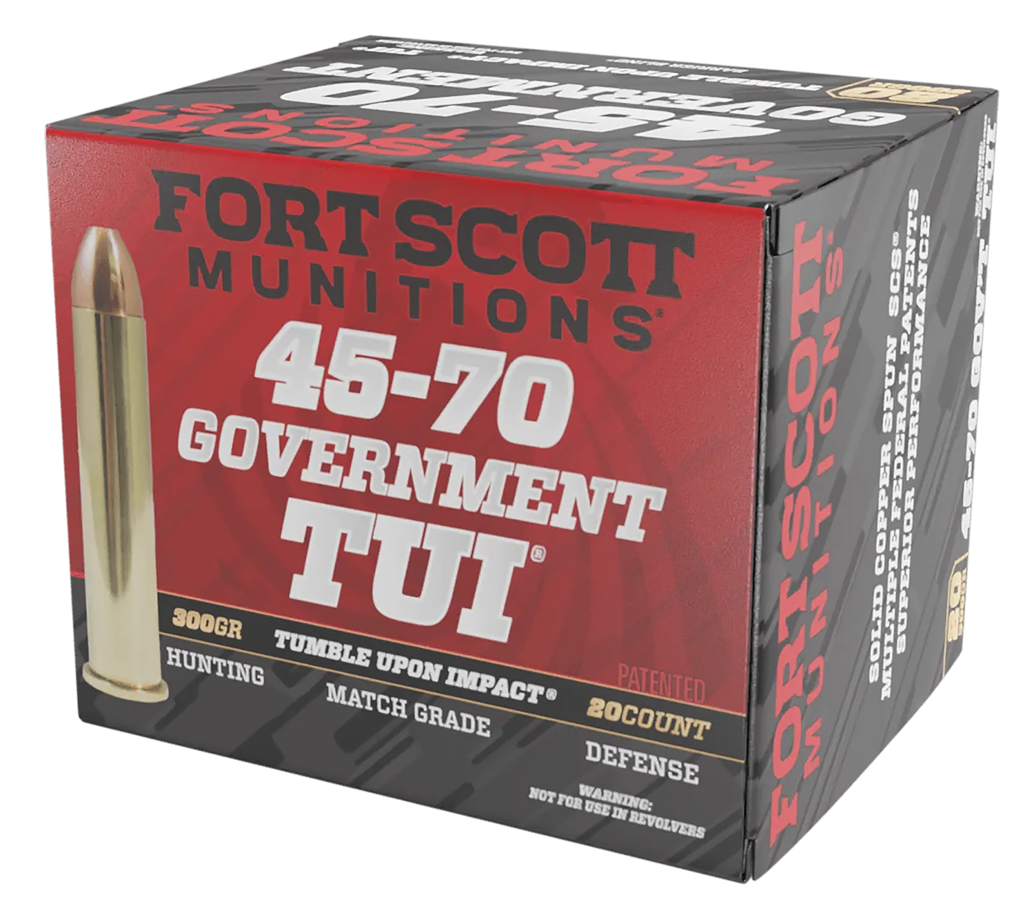 Fort Scott Munition 45-70 GOVERNMENT - Purple Mountain Armor view 2