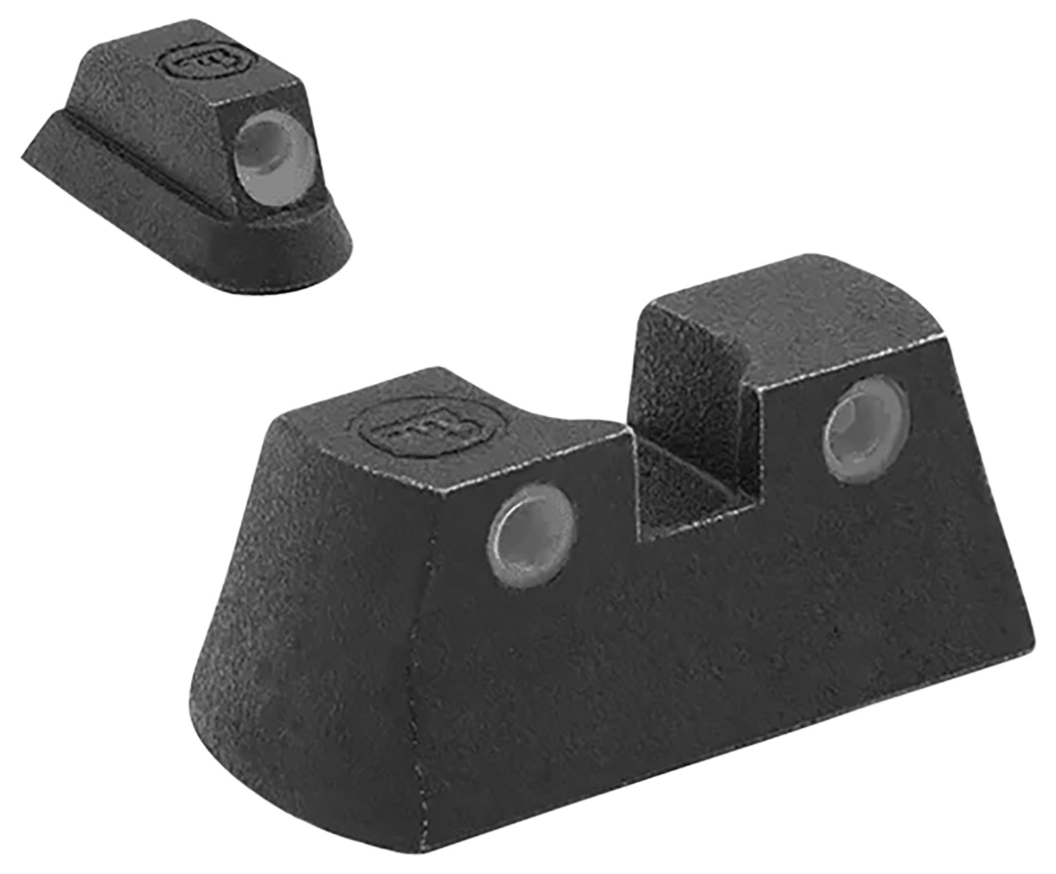 Meprolight USA 177753101 Tru-Dot Green Tritium White Outline Front Sight-Green Tritium White Outline Rear Sight CZ P-01