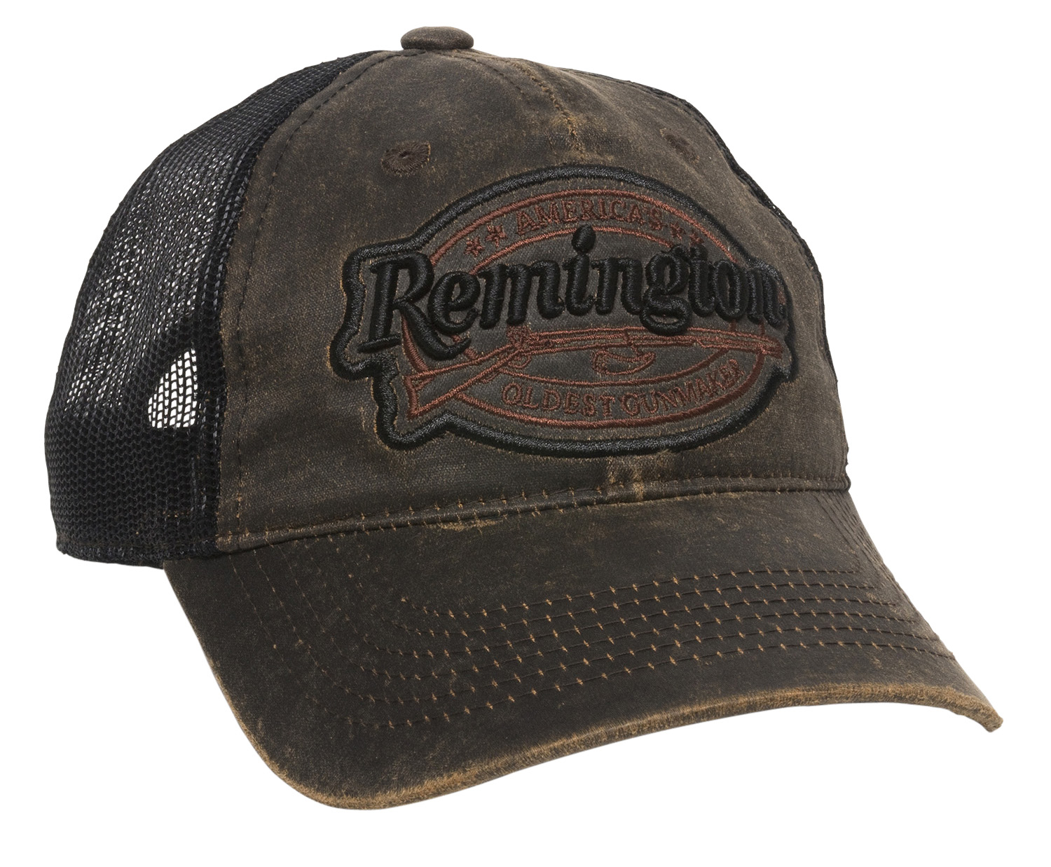 Outdoor Cap RM17A Remington Cap Cotton Black/Brown Unstructured OSFA