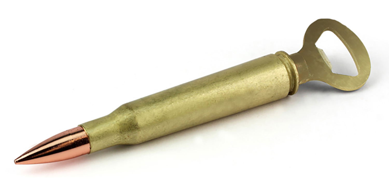 Caliber Gourmet CBG1016 Bottle Opener Brass/Copper 50 Caliber Shell 50 Caliber Bullet