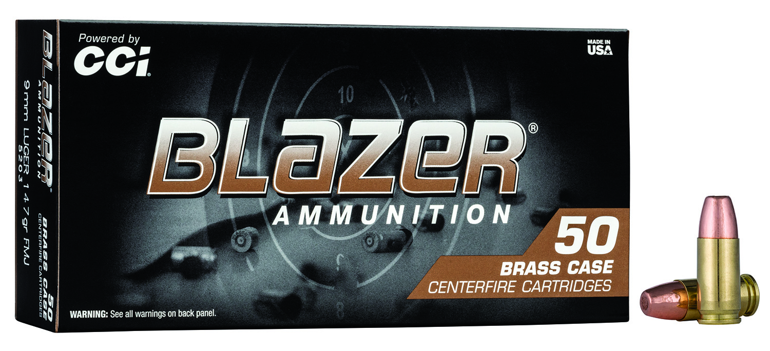 CCI Ammunition CCI 9MM 147GR BLZBRSS FMJ 50RD 9MM LUGER (9X1 view 5