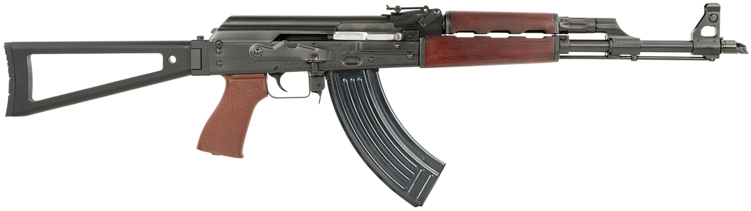 Zastava Arms Usa ZR7762RTF ZPAPM70  7.62x39mm 30+1 16.30" Black Chrome Lined Steel Barrel, Black Serbian Red Wood Handguard, Black Synthetic Folding Triangle Stock, Black Synthetic Grip