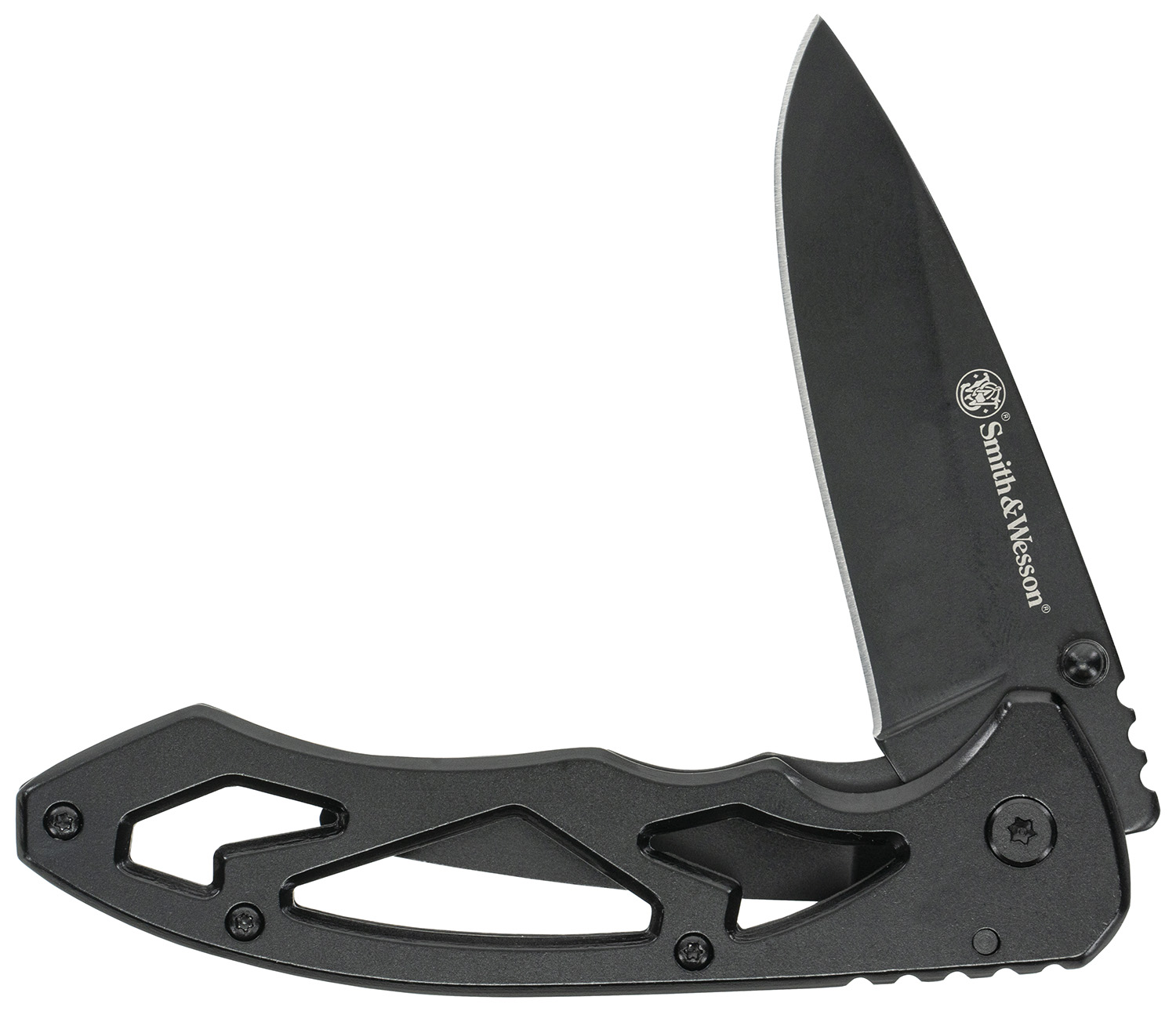 Uncle Henry CK400LCP Skeletonized Large 3" Folding Drop Point Plain Stainless Steel Blade 4.40" Handle Includes Pocket Clip